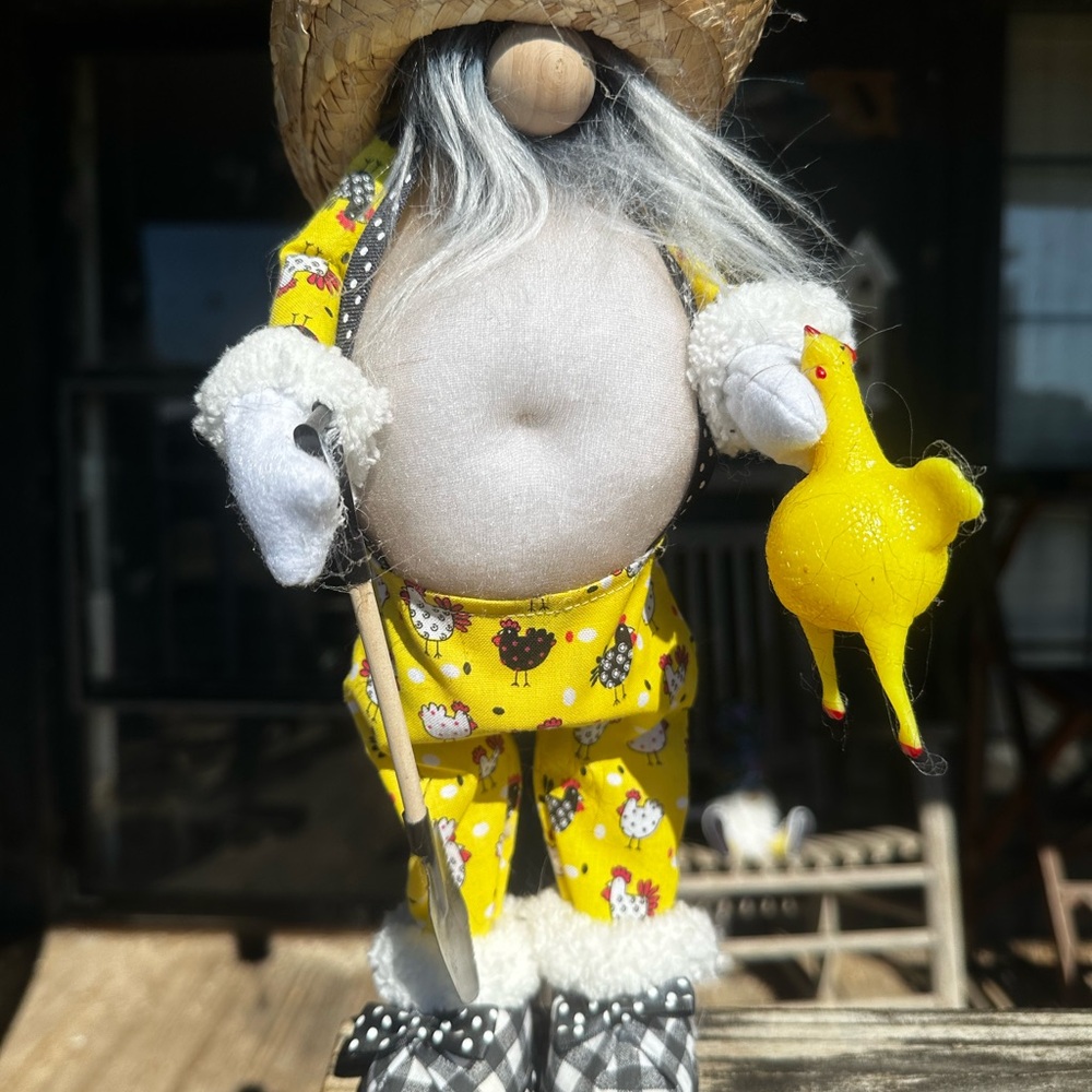Chicken Farmer Gnome-Great gift for that chicken farmer in your life!!!